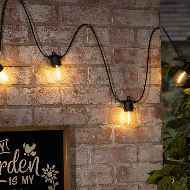 Outdoor Lighting-Kirklands Home Black Strand Remote Controlled String Lights