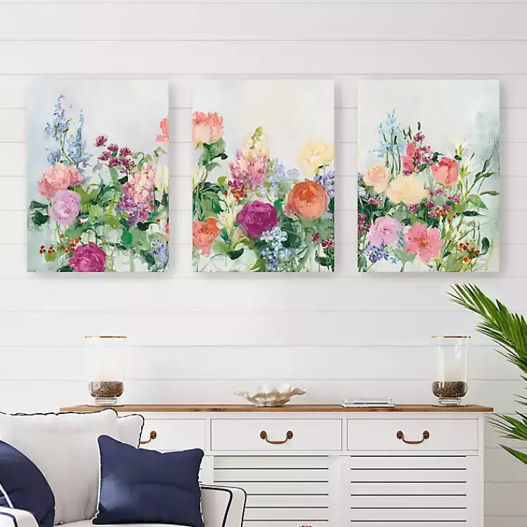 Canvas Art-Kirklands Home The Cutting Garden 3-pc. Canvas Art Print Set Multi