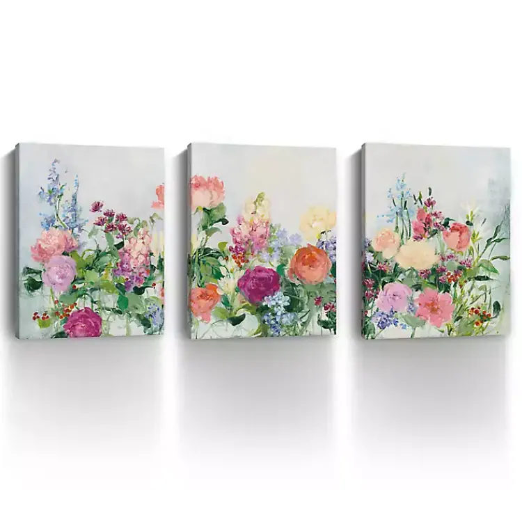 Canvas Art-Kirklands Home The Cutting Garden 3-pc. Canvas Art Print Set Multi