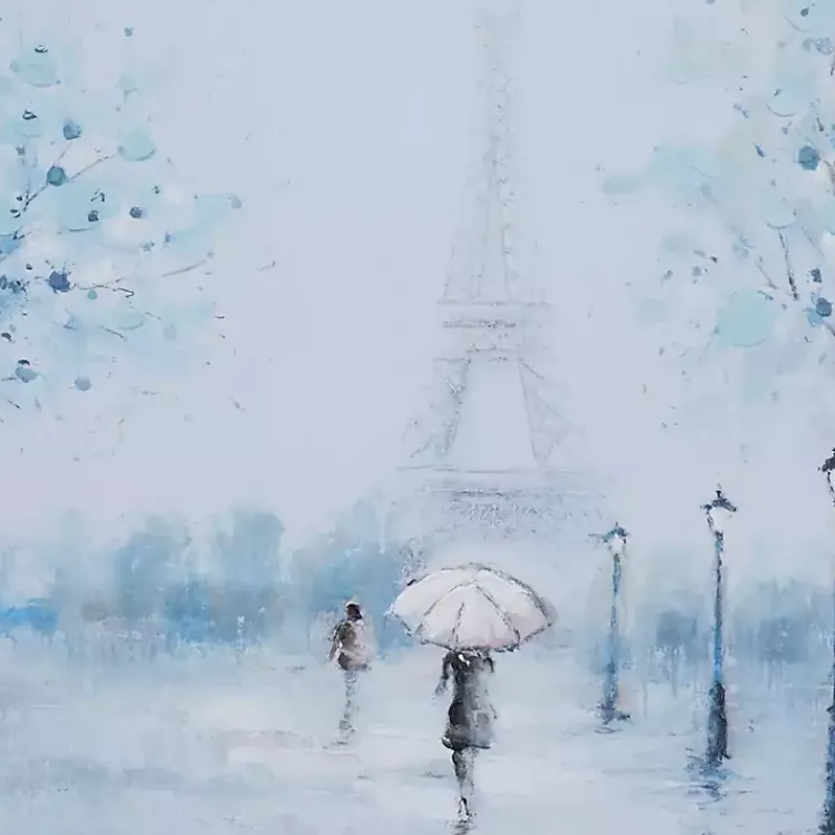Framed Art-Kirklands Home Rainy Paris Blues Transitional Framed Wall Art