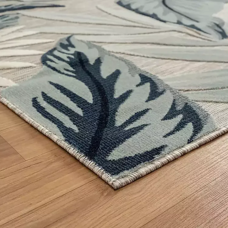 Outdoor Rugs-Kirklands Home Ferns and Palms Indoor/Outdoor Area Rug, 7x9