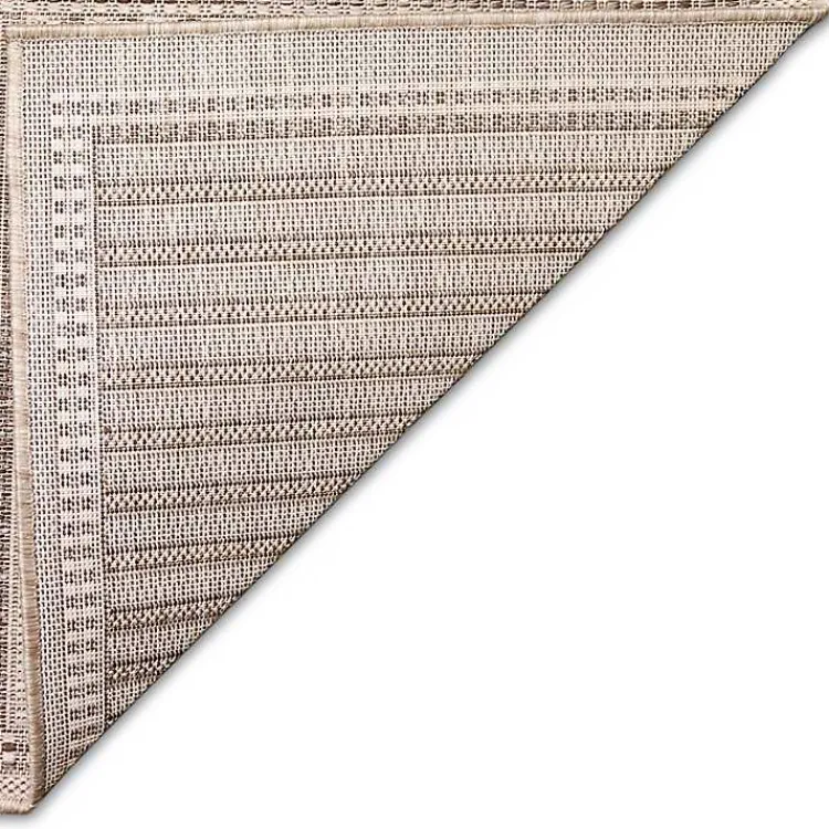 Outdoor Rugs-Kirklands Home Kaya Natural Gradient Indoor/Outdoor Runner, 2x7 Tan