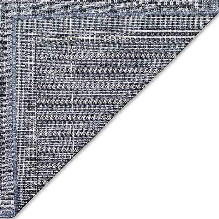 Area Rugs-Kirklands Home Kaya Navy Gradient Indoor/Outdoor Area Rug, 6x9 Blue
