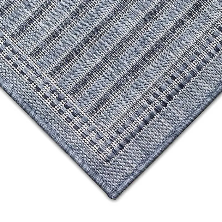 Area Rugs-Kirklands Home Kaya Navy Gradient Indoor/Outdoor Area Rug, 6x9 Blue