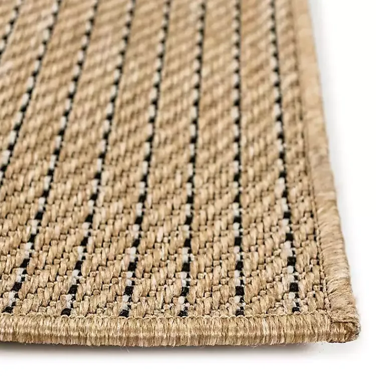 Outdoor Rugs-Kirklands Home Sand Intertwine Indoor/Outdoor Area Rug, 4x7 Tan