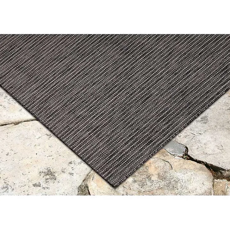 Outdoor Rugs-Kirklands Home Intertwine Indoor/Outdoor Area Rug, 7x9 Black