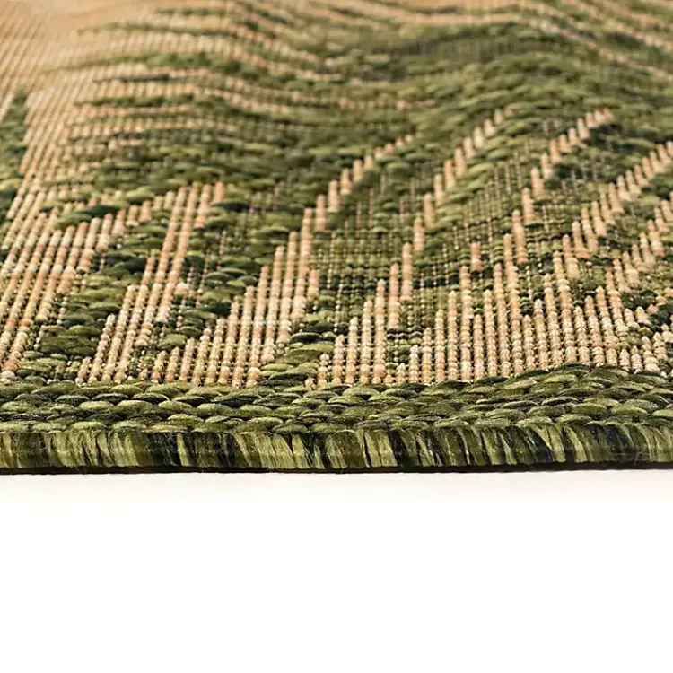Outdoor Rugs-Kirklands Home Cabo Palm Indoor Outdoor Area Rug, 8x10 Green