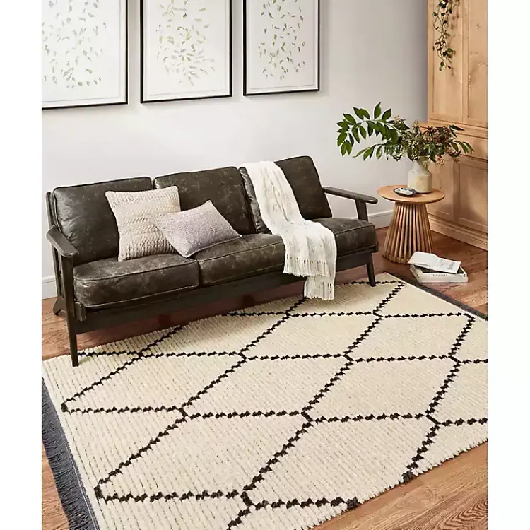 Area Rugs-Kirklands Home Chris Loves Julia x Loloi Alice Cream Rug, 5x7