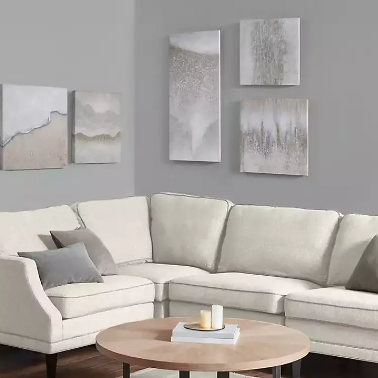 Canvas Art-Kirklands Home Natural Essence Canvas Art Prints, Set of 5 Gray