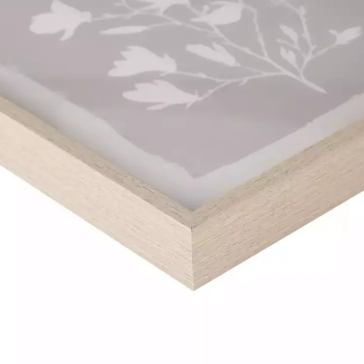 Framed Art-Kirklands Home Neutral Floral Sprigs 3-pc. Framed Art Set