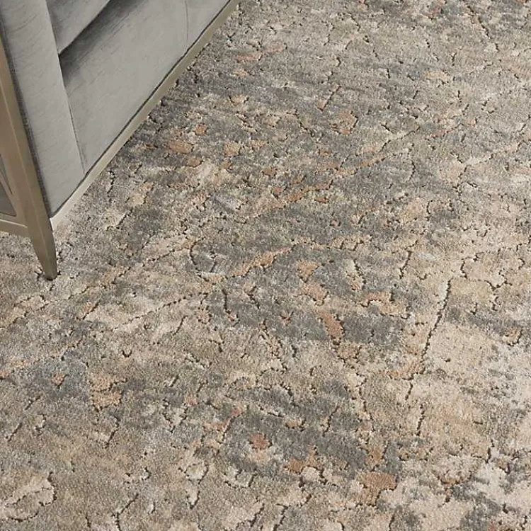 Area Rugs-Kirklands Home Gray and Beige Tally Textured Area Rug, 7x9