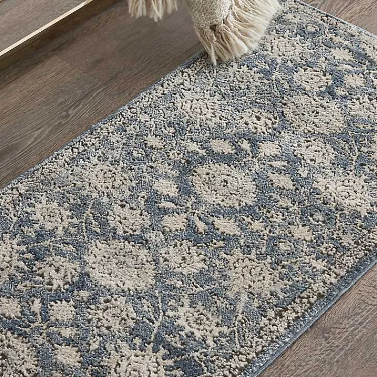 Area Rugs-Kirklands Home Blue Lush Vines Accent Rug