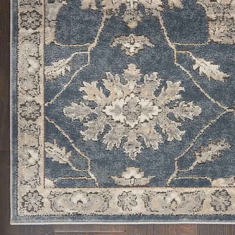 Area Rugs-Kirklands Home Blue Lush Vines Area Rug, 8x10