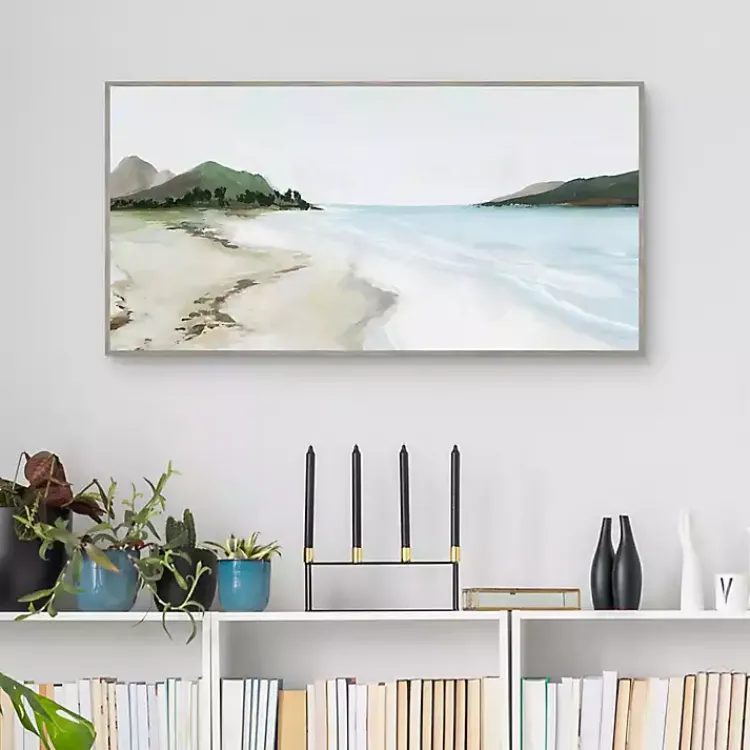 Framed Art-Kirklands Home Kiss From A Wave Framed Wall Art