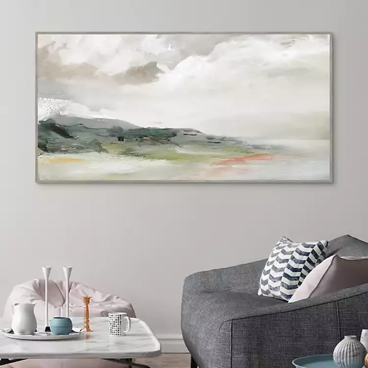 Framed Art-Kirklands Home Earth and Clouds Abstract Framed Wall Art