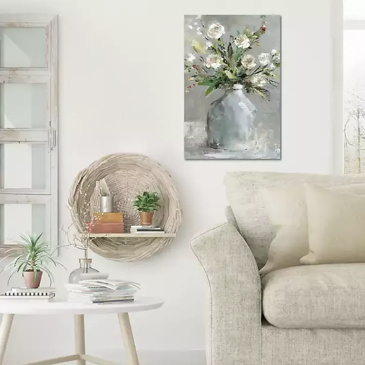 Canvas Art-Kirklands Home Country Bouquet I Canvas Art Print Gray