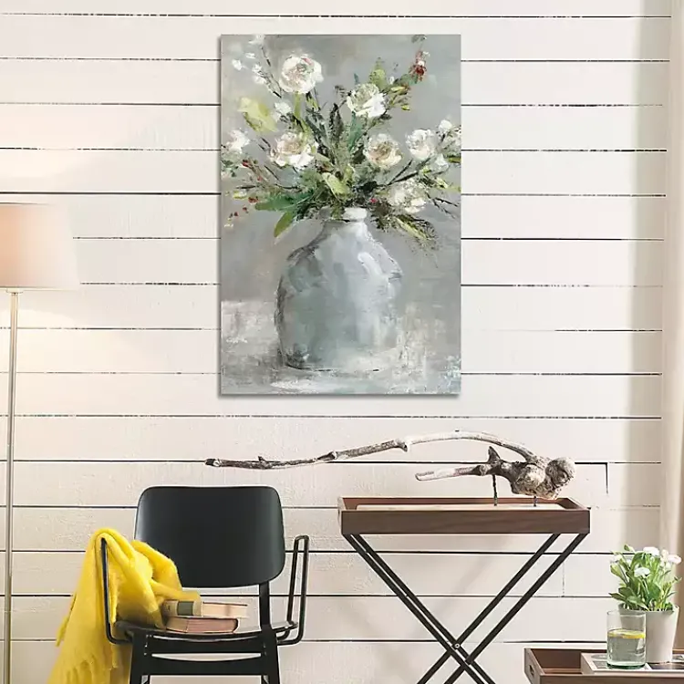 Canvas Art-Kirklands Home Country Bouquet I Canvas Art Print Gray