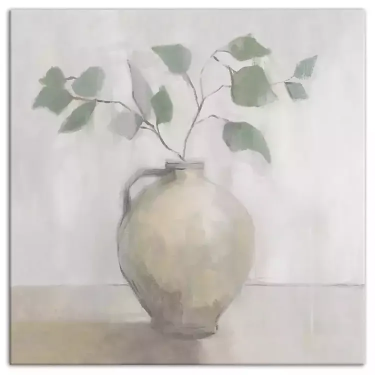 Canvas Art-Kirklands Home Light Vase Botanical Canvas Art Print