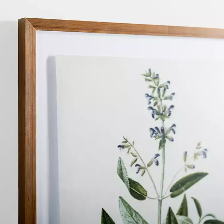 Framed Art-Kirklands Home Golden Leaves Herbs Sage Framed Art Print