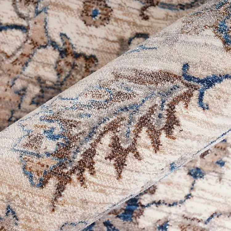 Area Rugs-Kirklands Home Cream Royal Motif Wilson Floor Runner, 2x10