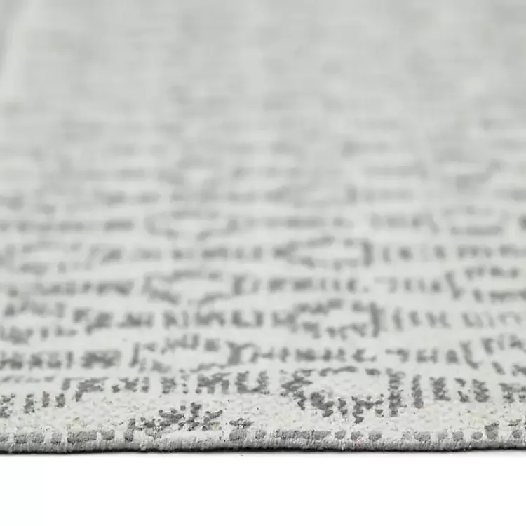 Area Rugs-Kirklands Home Lilia Gray Geo Stripe Flatweave Runner, 2x8