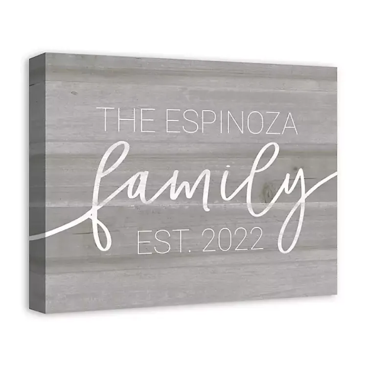Canvas Art-Kirklands Home Personalized Family Dated Canvas Wall Art