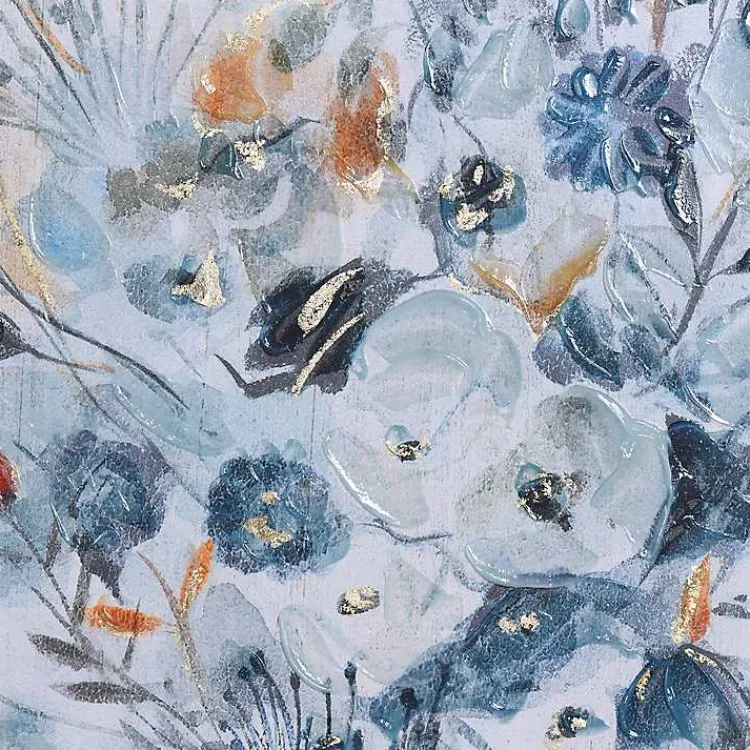 Framed Art-Kirklands Home Floral In A Jar II Framed Wall Art Print Blue
