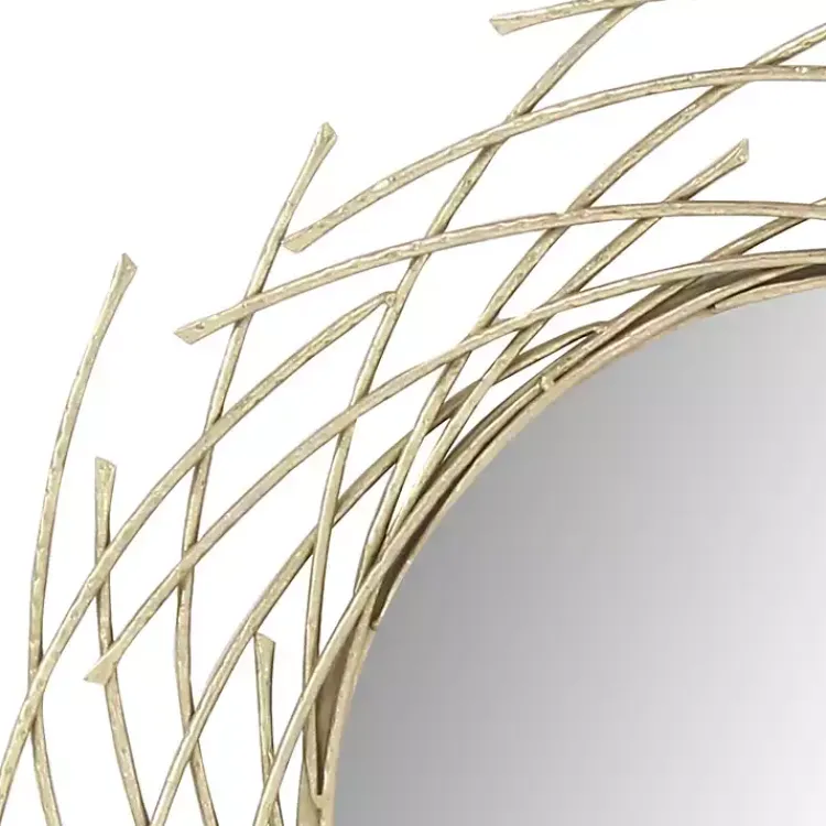 Decorative Mirrors-Kirklands Home Gold Metal Glam Layered Mirror