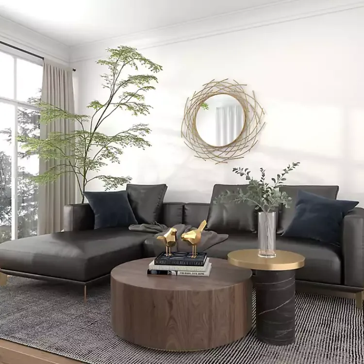 Decorative Mirrors-Kirklands Home Gold Metal Glam Layered Mirror