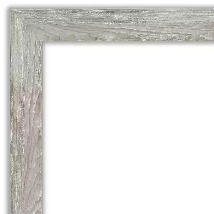 Decorative Mirrors-Kirklands Home Lyndon Dove Gray Wood Framed Mirror