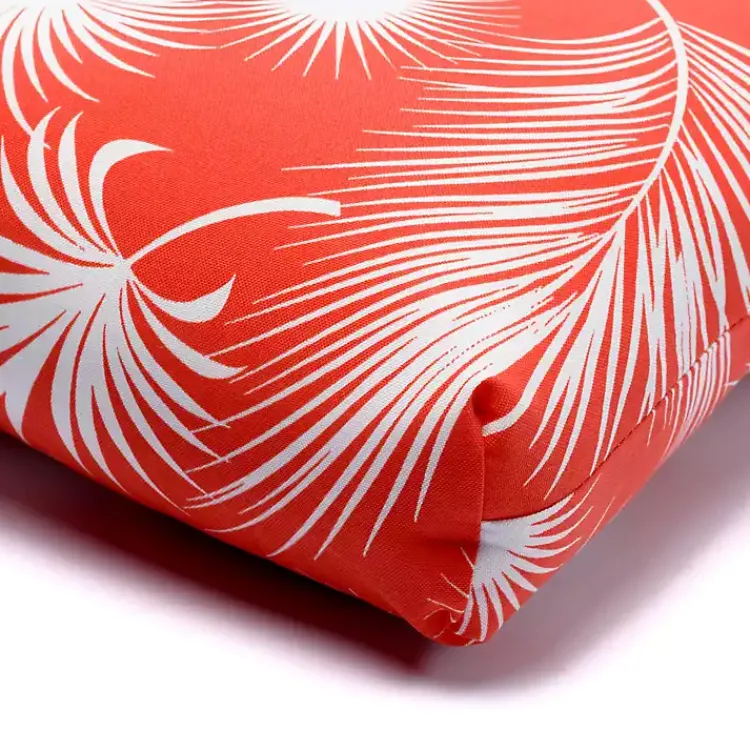 Outdoor Cushions & Pillows-Kirklands Home Floral Outdoor Chair Cushion Orange
