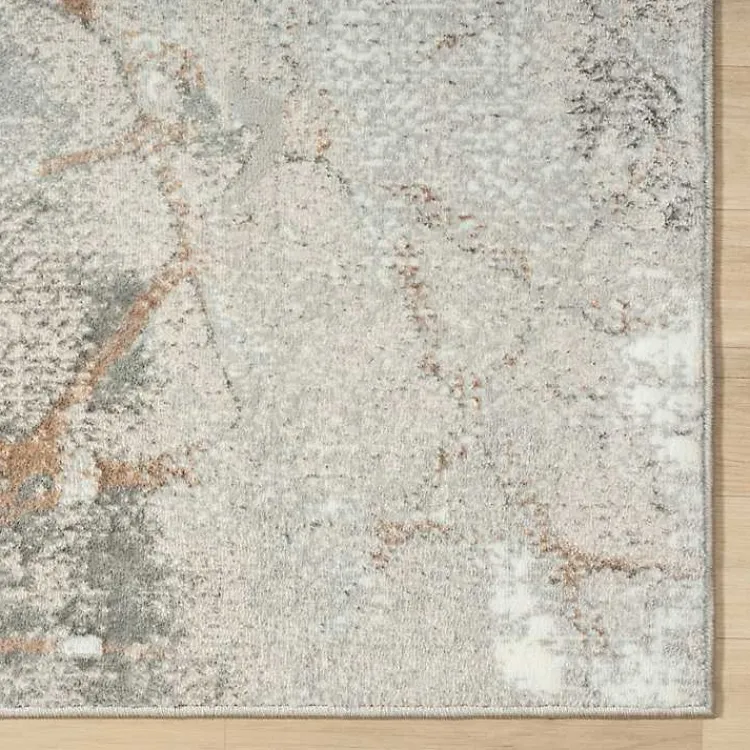 Area Rugs-Kirklands Home Fractional Stone Area Rug, 5x7 Gray