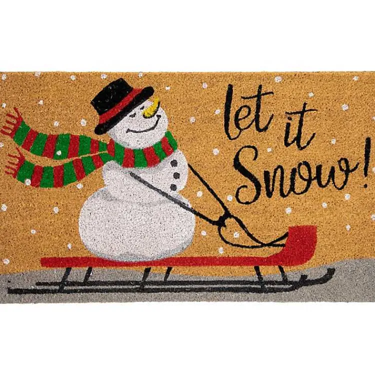 Doormats-Kirklands Home Let It Snow Festive Christmas Doormat