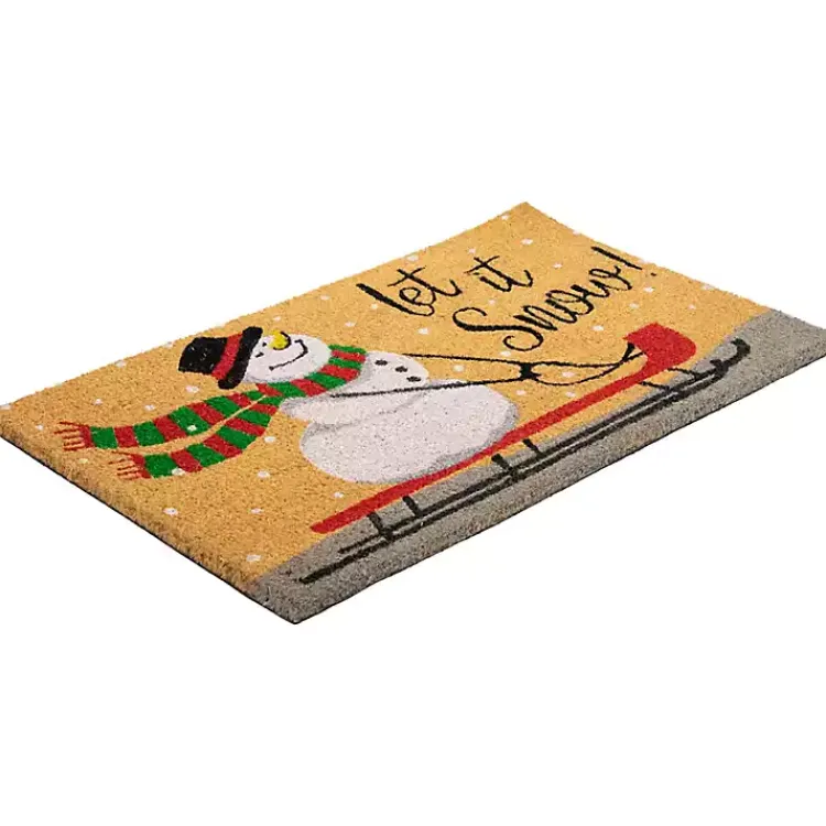 Doormats-Kirklands Home Let It Snow Festive Christmas Doormat
