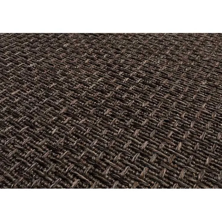 Outdoor Rugs-Kirklands Home Bordered Outdoor Area Rug, 6x9 Brown