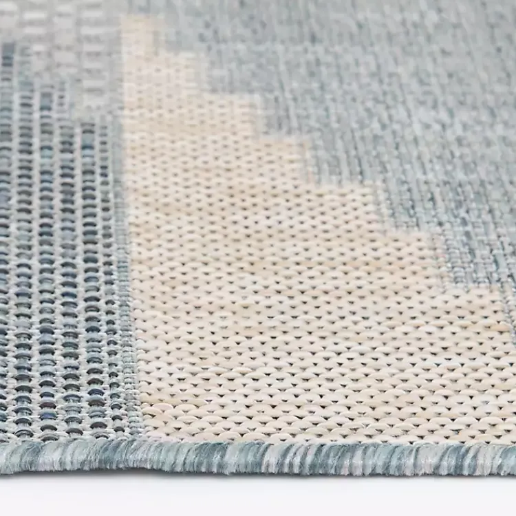 Outdoor Rugs-Kirklands Home Neutral Melbourne Indoor/Outdoor Area Rug, 5x7 Gray