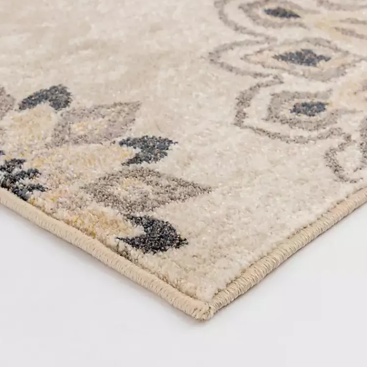 Area Rugs-Kirklands Home Floral Mini Medallions Area Rug, 5x7 Tan