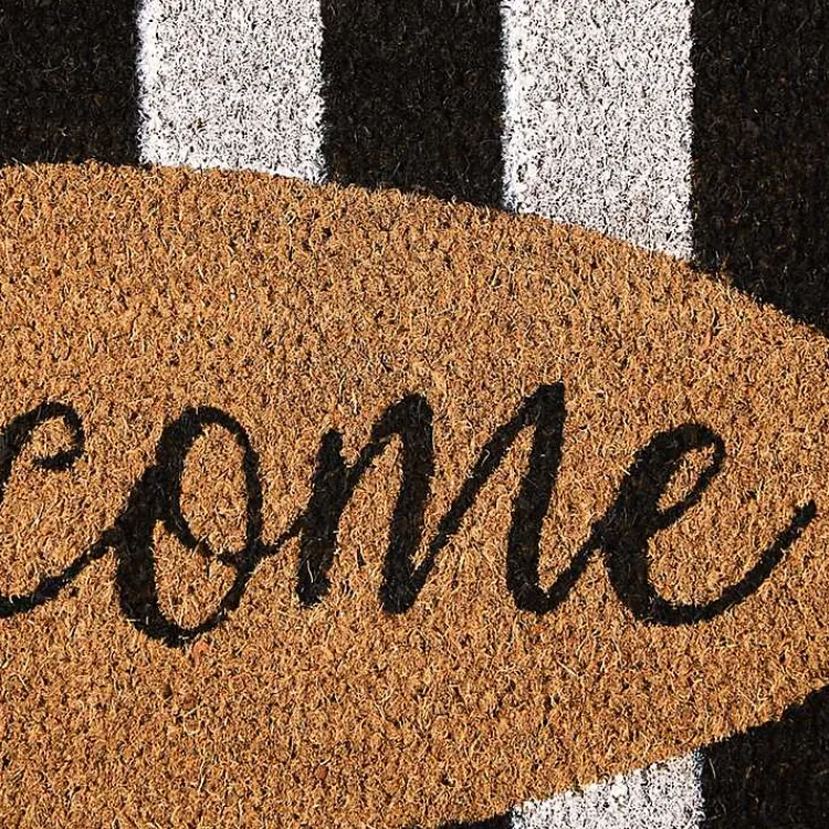Doormats-Kirklands Home Welcome Cabana Stripe Coir Doormat