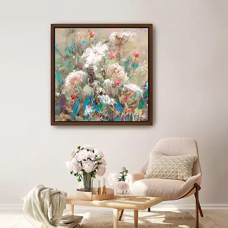 Framed Art-Kirklands Home Queen Ann's Garden Framed Canvas Art Print
