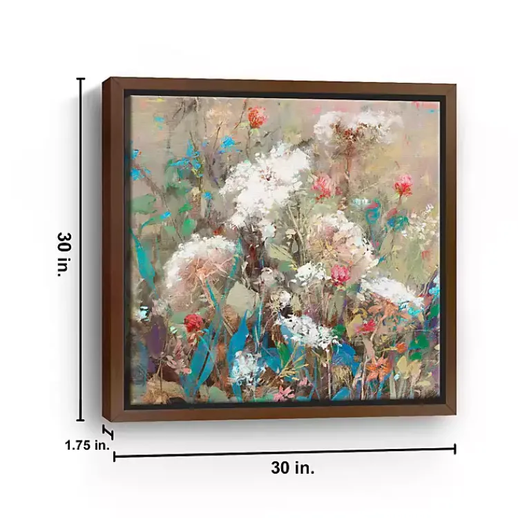 Framed Art-Kirklands Home Queen Ann's Garden Framed Canvas Art Print