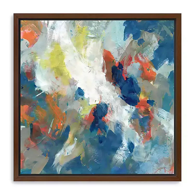 Canvas Art-Kirklands Home Levee Framed Giclee Canvas Art Print Blue