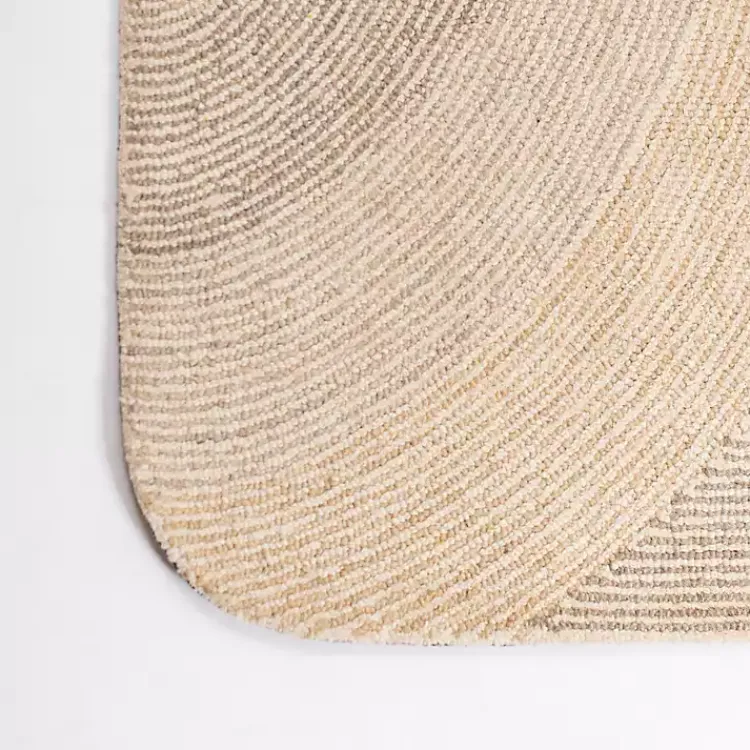 Area Rugs-Kirklands Home Merced Rounded Corners Area Rug, 7x9 Tan