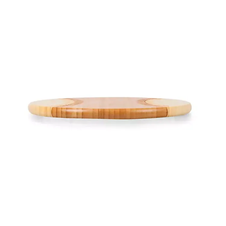 Serving & Entertaining-Kirklands Home Bamboo Wood Baseball Serving Board Tan