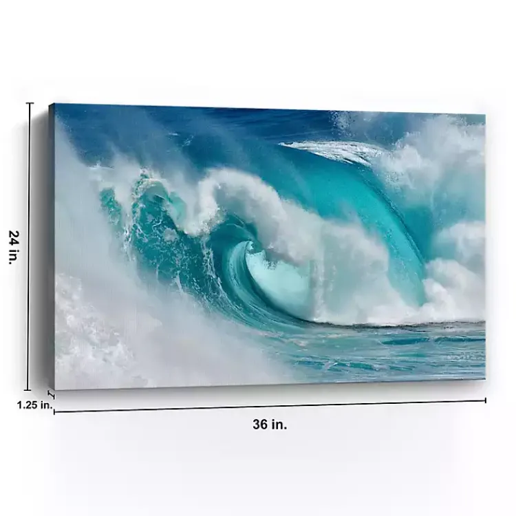 Canvas Art-Kirklands Home When the Ocean Turns into Canvas Art Print Blue