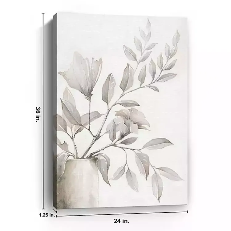 Canvas Art-Kirklands Home Neutral Potted Plant Canvas Art Print