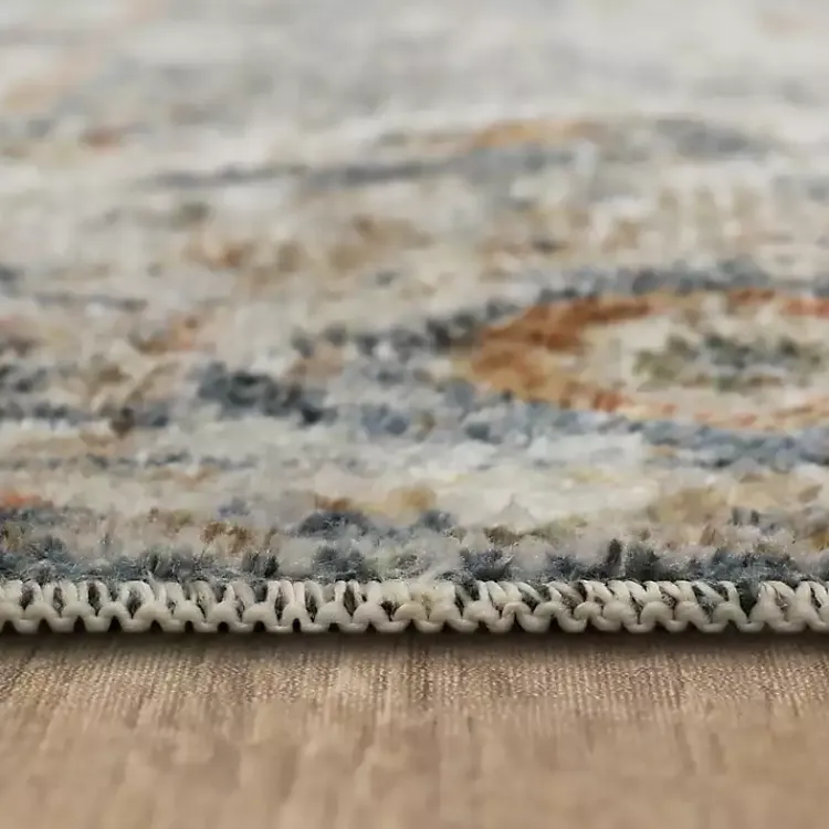 Area Rugs-Kirklands Home Cream Hartley Medallion Area Rug, 6x9 Ivory