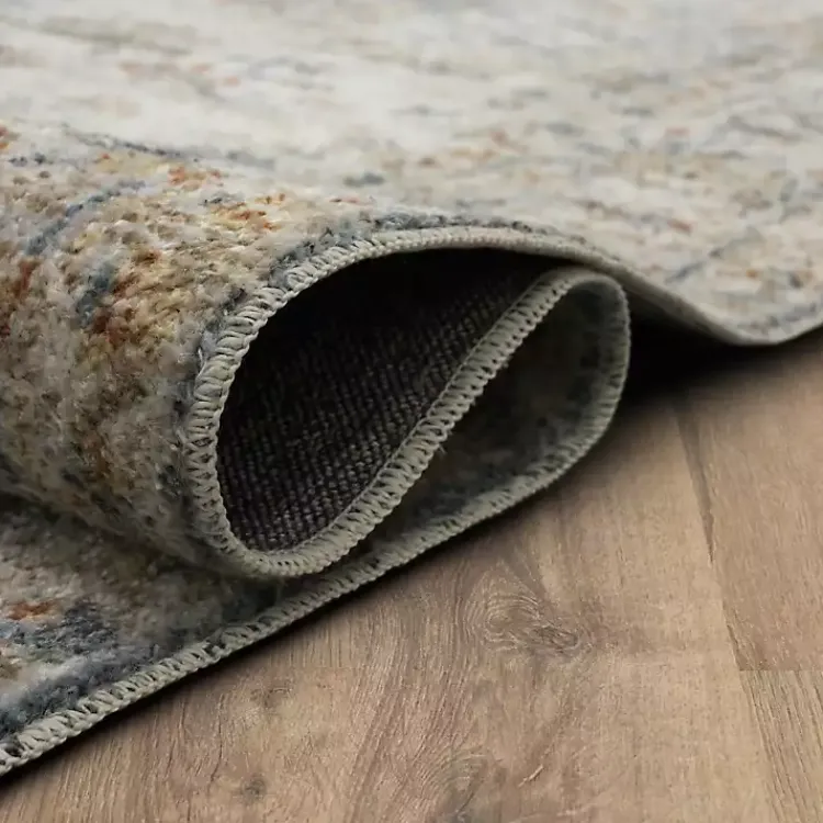 Area Rugs-Kirklands Home Cream Hartley Medallion Area Rug, 6x9 Ivory