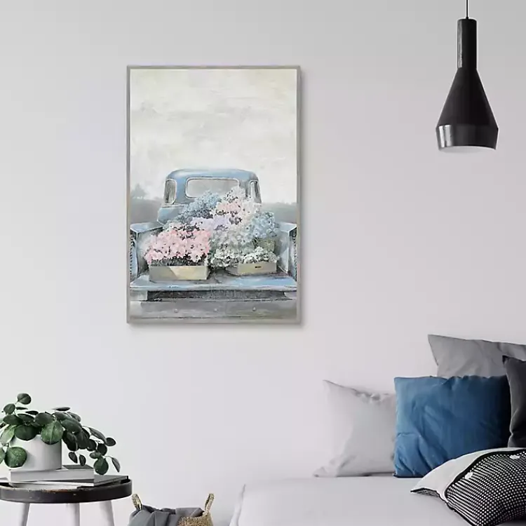 Framed Art-Kirklands Home Fresh Picked in a Pickup Framed Canvas Art Print