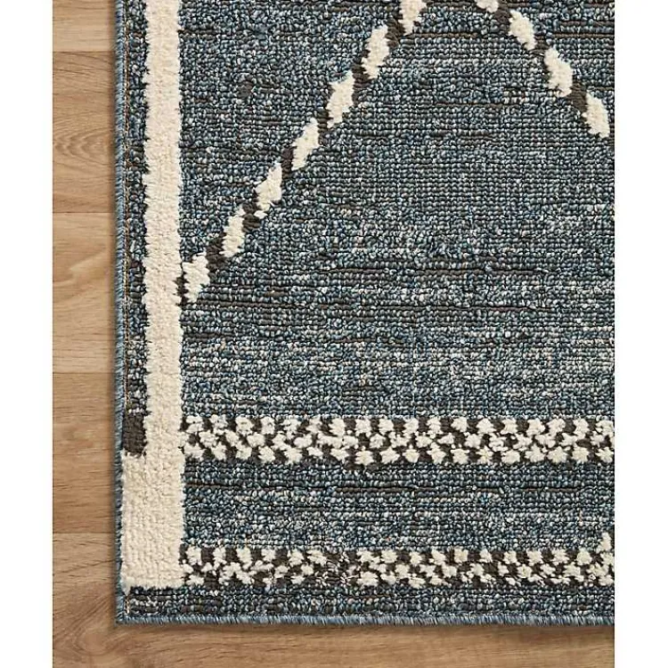 Area Rugs-Kirklands Home Denim Asymmetrical Tufted Area Rug, 7x10 Blue