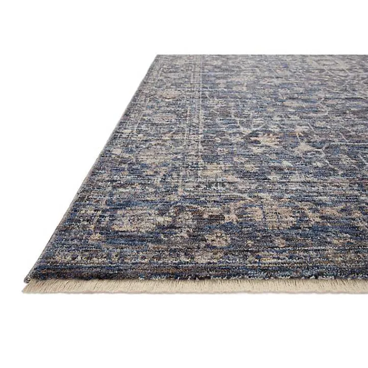 Area Rugs-Kirklands Home Dark Sorrento Medallion Area Rug, 5x7 Blue